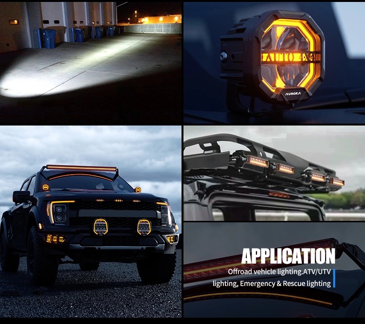 AURORA New Design 6 Inch LED Fog Driving Light 4x4 Offroad Light 6 AURORA New Design 6 Inch LED Fog Driving Light 4x4 Offroad Light - Image 6